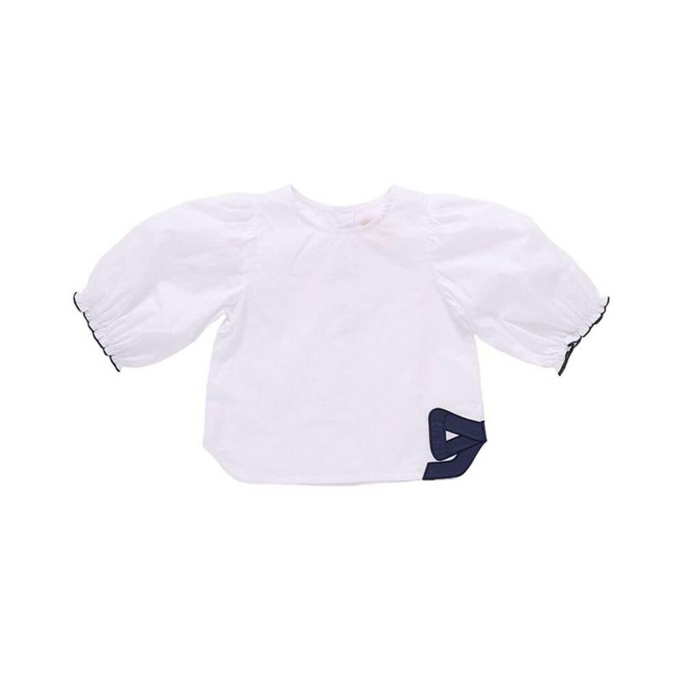 Pink Chicken Girls Girls Dana Bow Top, White